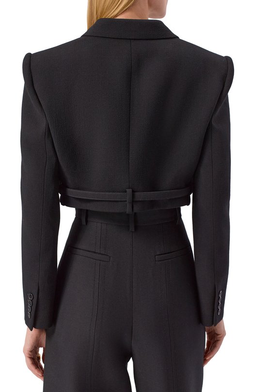 Шерстяной жакет Chloé CH25WVE58066 Чёрный  CH25WVE58066 Фото 4