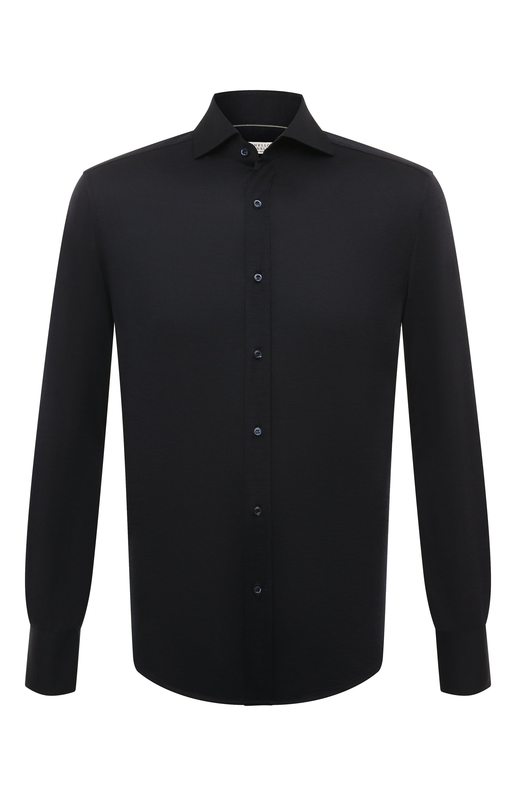 Рубашка из шелка и хлопка BRUNELLO CUCINELLI, арт. MD8216686, фото 1