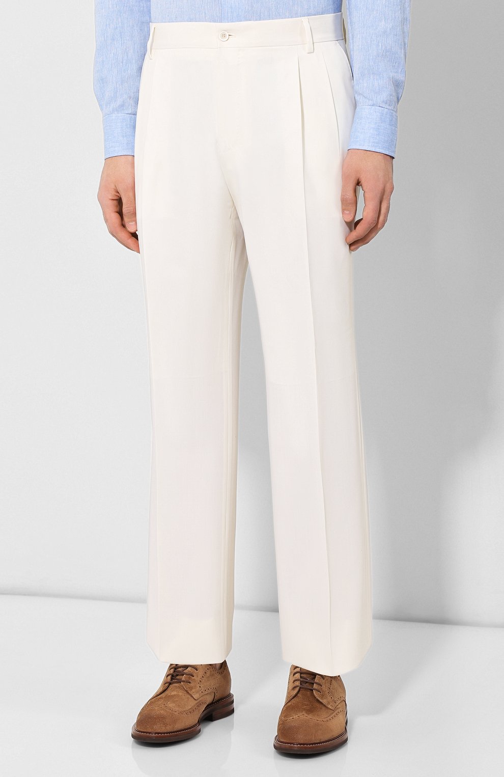 Шерстяной костюм-тройка DOLCE & GABBANA белого цвета по цене 385000 руб., арт. GKK7HT/FURGU, фото 6 Шерстяной костюм-тройка DOLCE & GABBANA, арт. GKK7HT/FURGU, фото 6