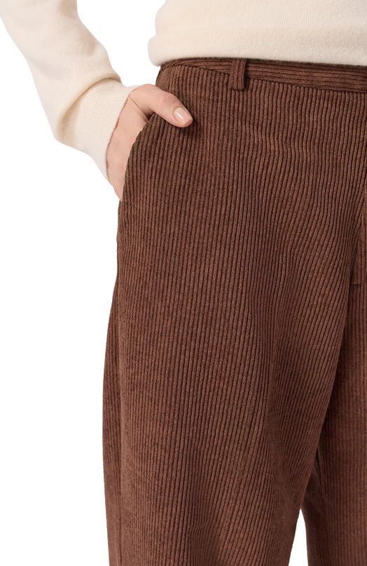 Вельветовые брюки MC2 Saint Barth REBE002-00033I/REBELLA C0RDUR0Y Коричневый  REBE002-00033I/REBELLA C0RDUR0Y Фото 5