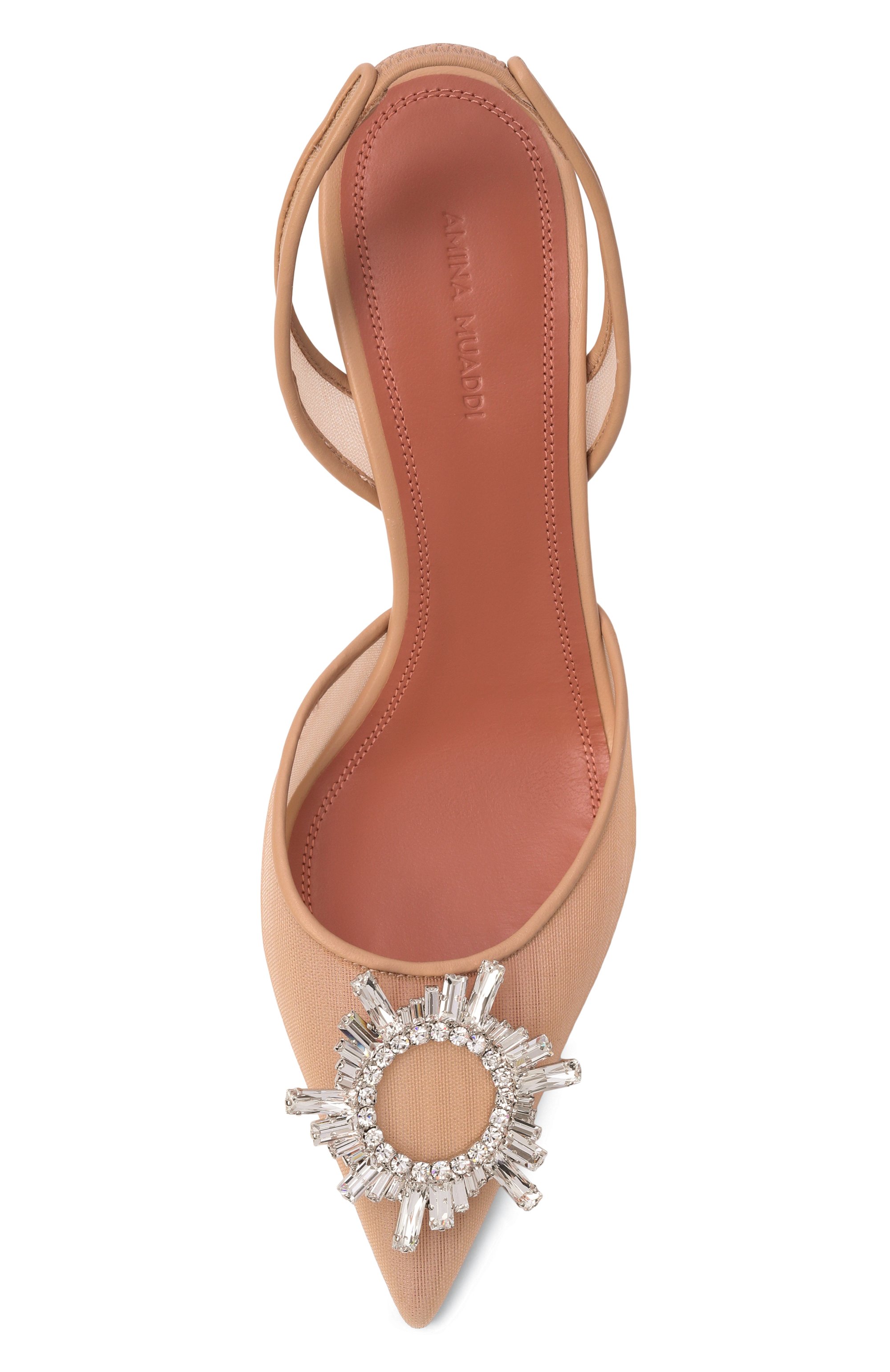 Текстильные туфли begum sling 70 AMINA MUADDI, арт. BEGUM MESH SLING 70/MESH, фото 6