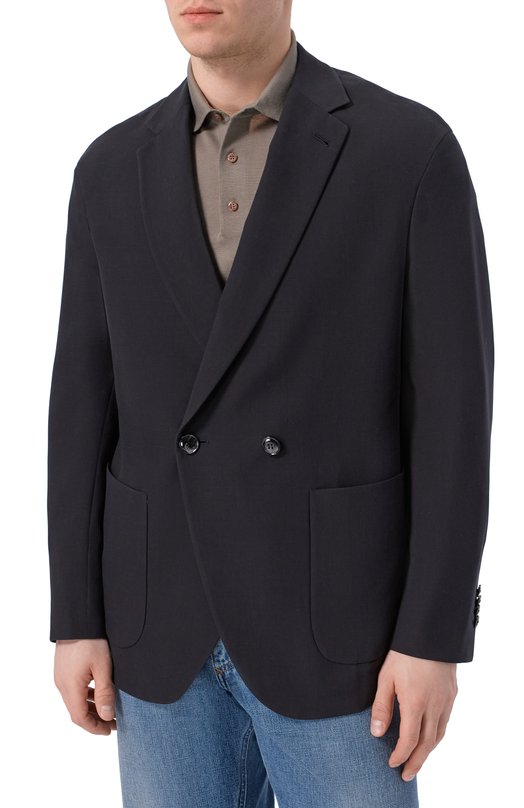 Шелковый пиджак Giorgio Armani GM003228/TE20294 Чёрный  GM003228/TE20294 Фото 3