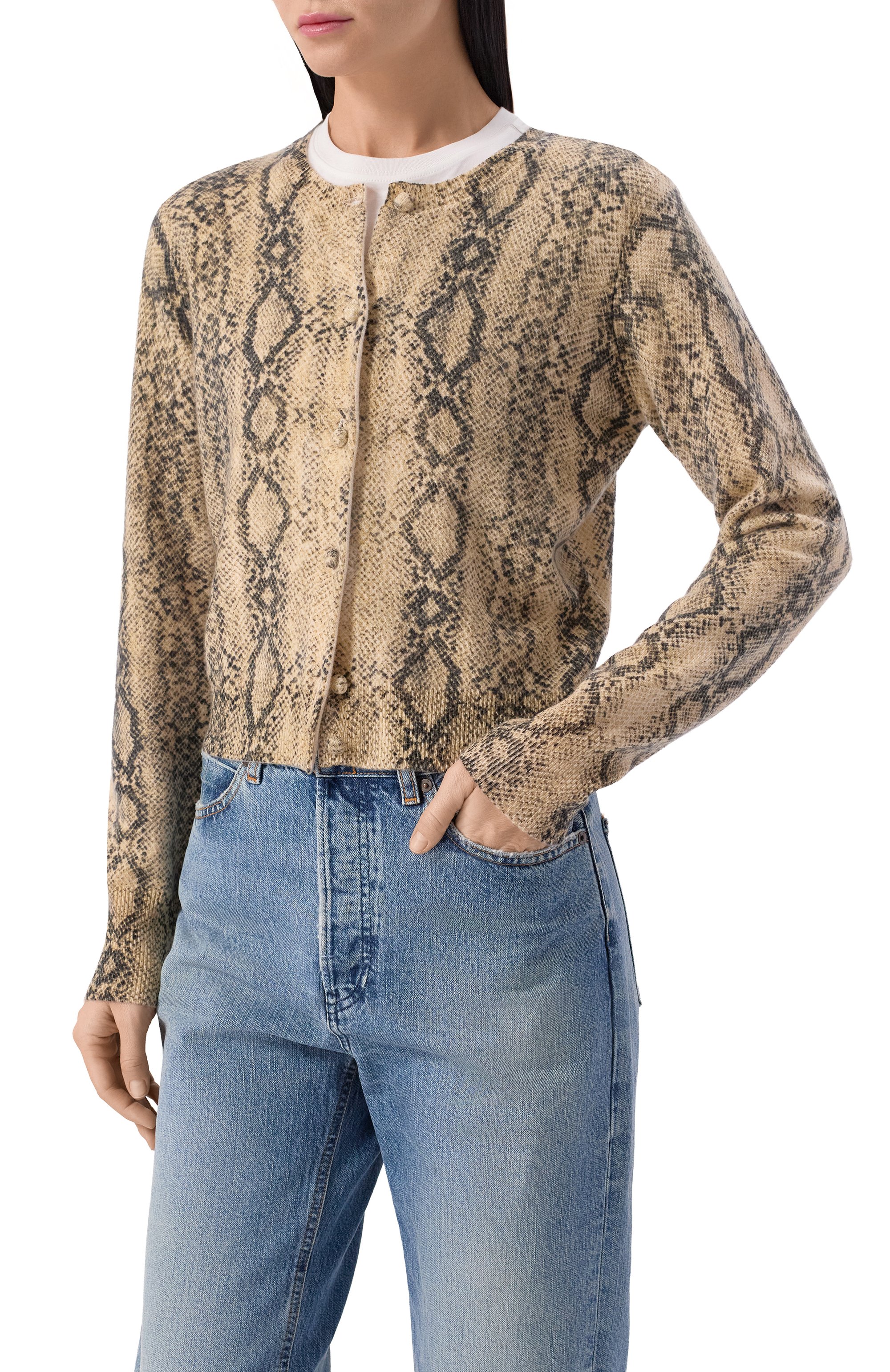 Кашемировый кардиган FRAME DENIM, арт. WP26KSW048/THE CASHMERE SNAKE CARDI, фото 3