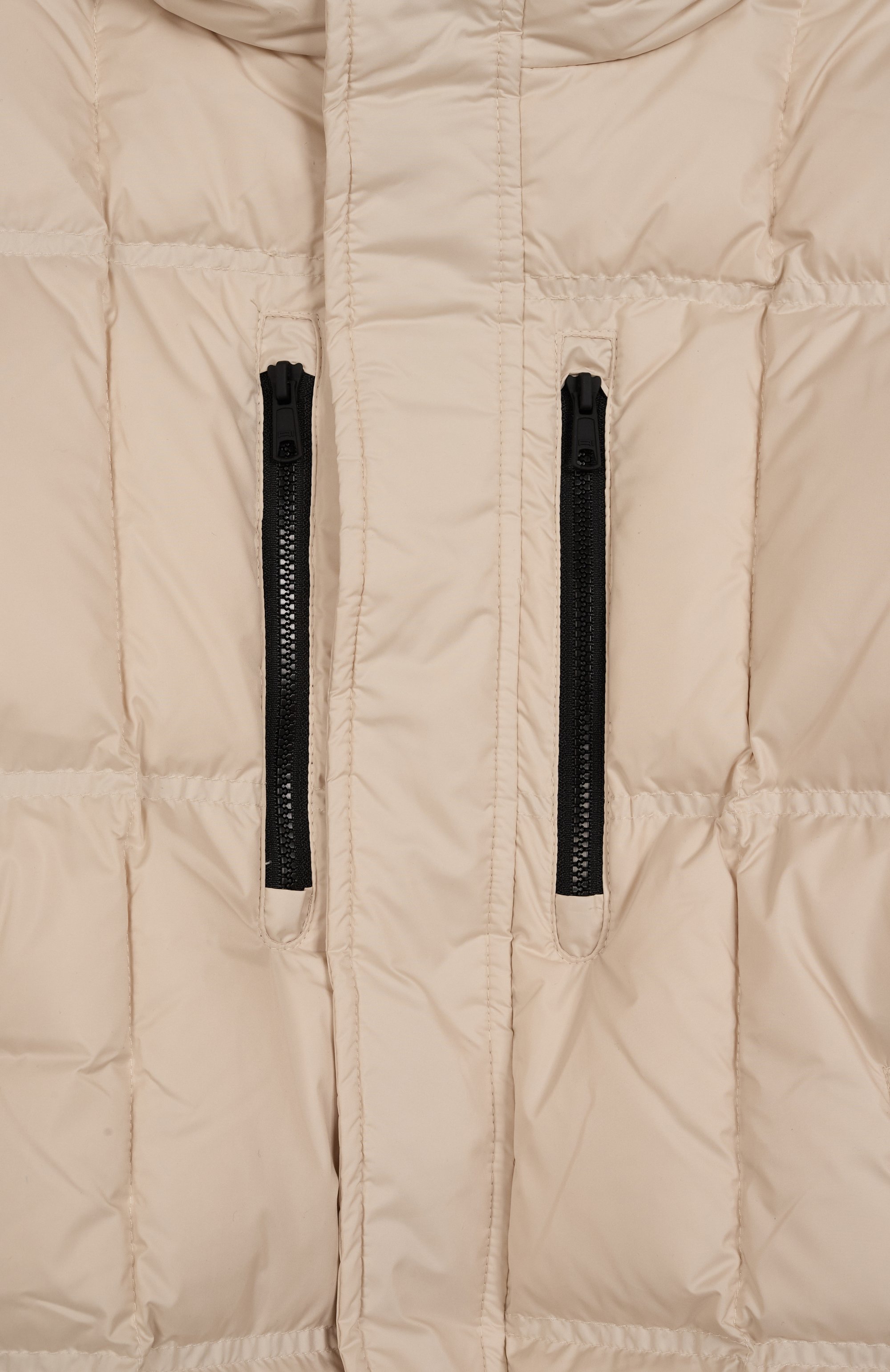 Пуховое пальто AI RIDERS кремового цвета по цене 54300 руб., арт. CK720BTTMF5, фото 3 Пуховое пальто AI RIDERS, арт. CK720BTTMF5, фото 3