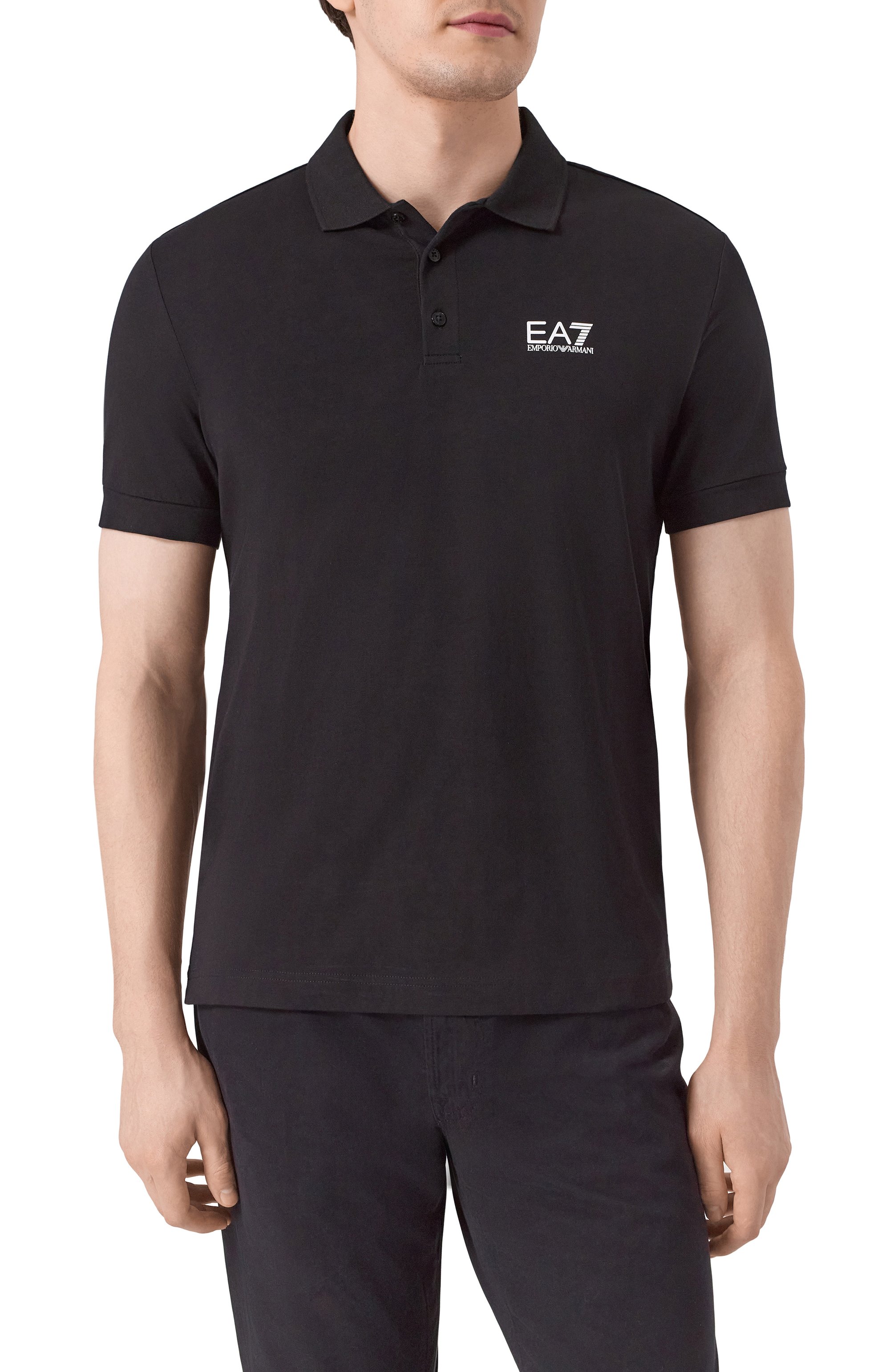 Хлопковое поло EA7, арт. 8NPF14/PJVQZ, фото 3