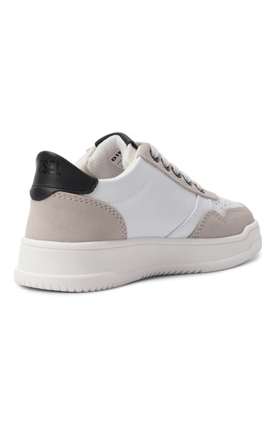 Кожаные кеды s-causcoun DIESEL белого цвета по цене 10750 руб., арт. BC1055/KF021, фото 3 Кожаные кеды s-causcoun DIESEL, арт. BC1055/KF021, фото 3