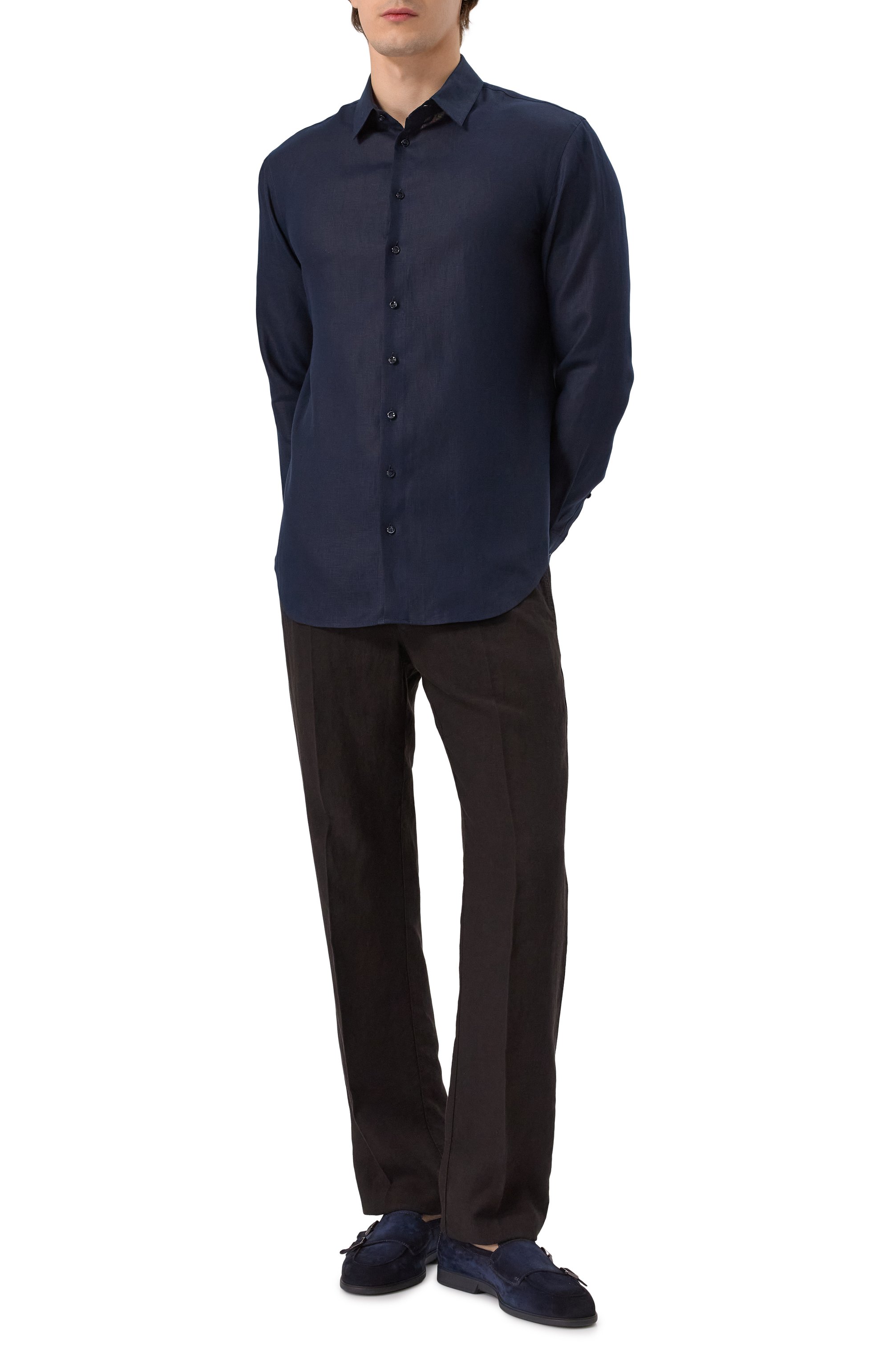 Льняная рубашка GIORGIO ARMANI, арт. 8WGCCZ98/TZC62, фото 2