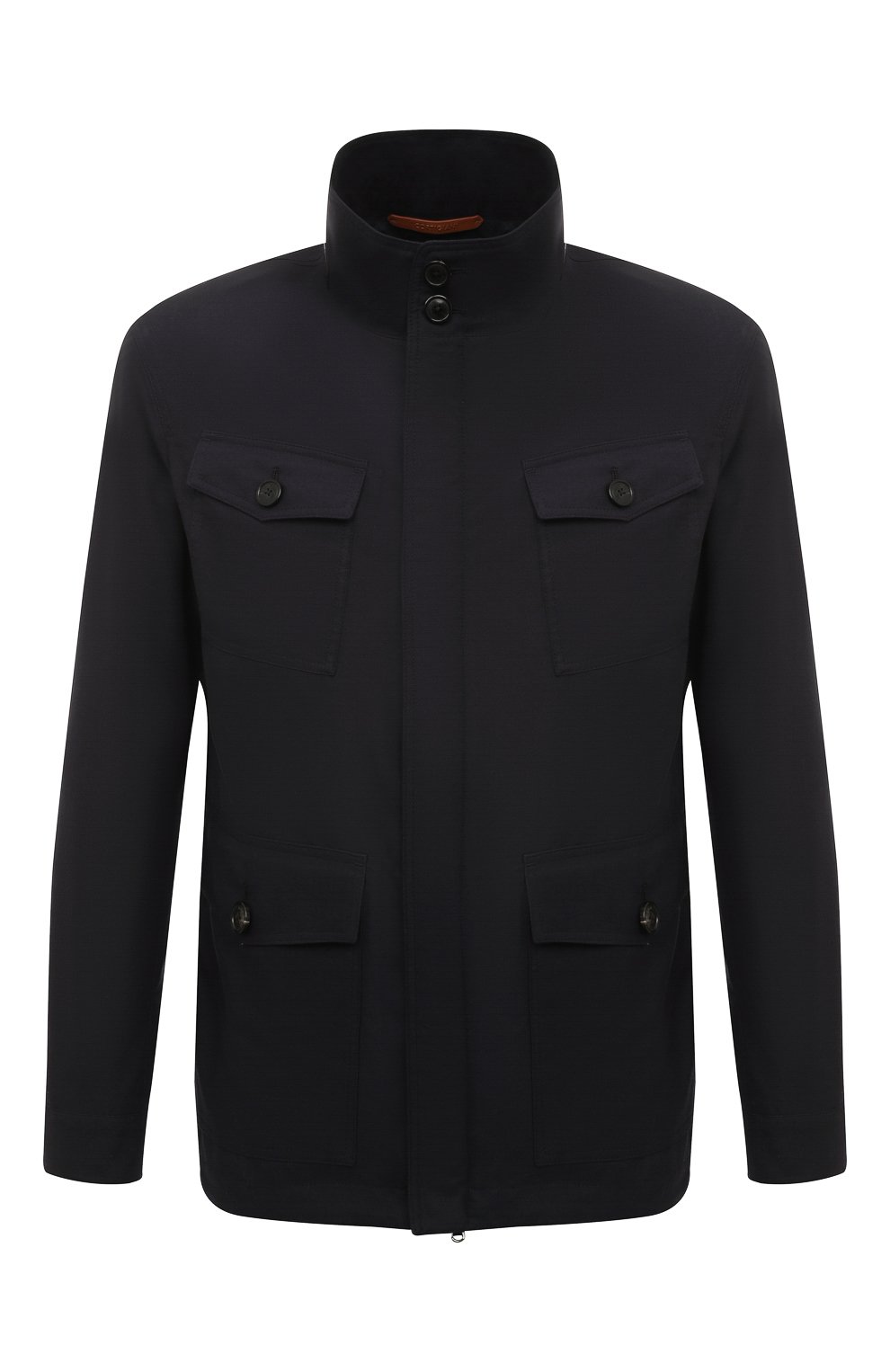 Куртка из хлопка и кашемира CORTIGIANI темно-синего цвета по цене 261500 руб., арт. 7CG618, фото 1 Куртка из хлопка и кашемира CORTIGIANI, арт. 7CG618, фото 1