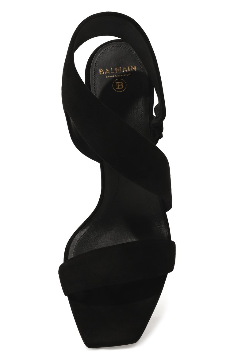 Замшевые босоножки moneta BALMAIN, арт. CN1UH958/LCMK, фото 1