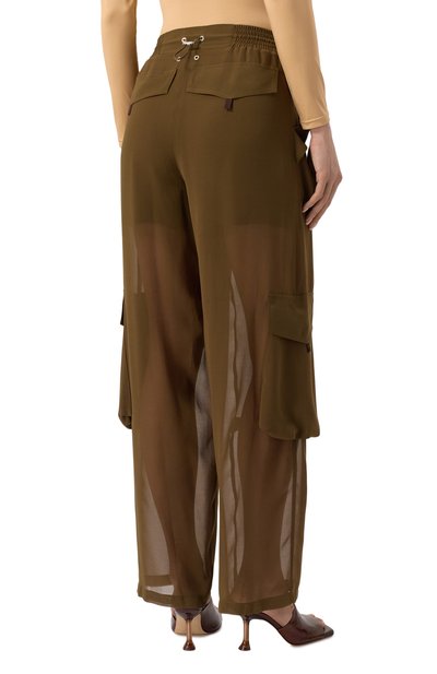 Брюки-карго PINKO хаки цвета по цене 27800 руб., арт. 104751/A21F, фото 4 Брюки-карго PINKO, арт. 104751/A21F, фото 4