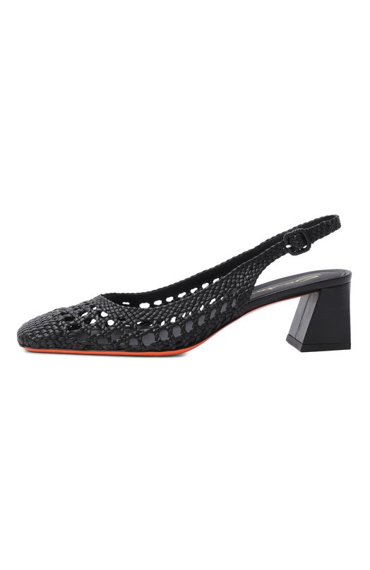 Кожаные туфли Santoni WDMG72161HA2SARX Чёрный  WDMG72161HA2SARX Фото 4