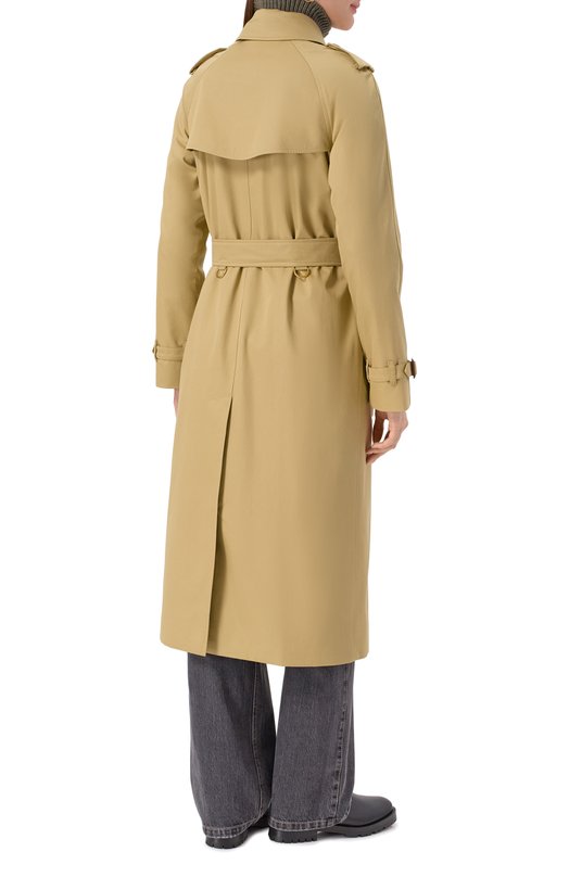 Хлопковый тренч Burberry 8111152 Бежевый  8111152 Фото 4