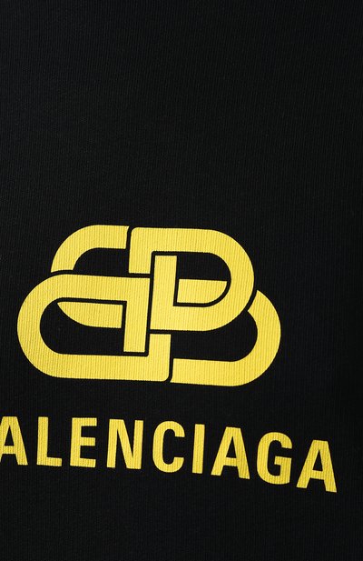 Хлопковое худи BALENCIAGA черного цвета по цене 49250 руб., арт. 578135/TEV19, фото 5 Хлопковое худи BALENCIAGA, арт. 578135/TEV19, фото 5