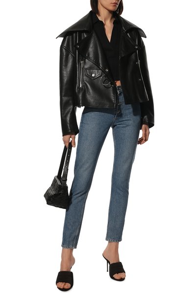 Хлопковый пуловер HELMUT LANG черного цвета по цене 22950 руб., арт. M01HW501, фото 2 Хлопковый пуловер HELMUT LANG, арт. M01HW501, фото 2