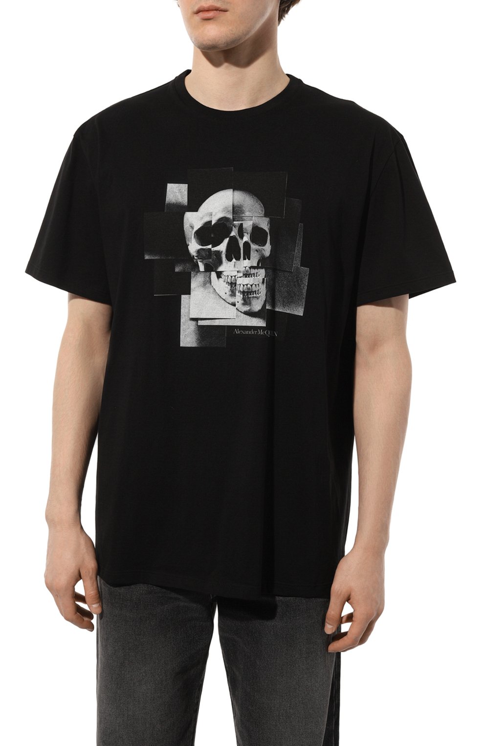 Хлопковая футболка ALEXANDER MCQUEEN, арт. 704988QTZ09, фото 3