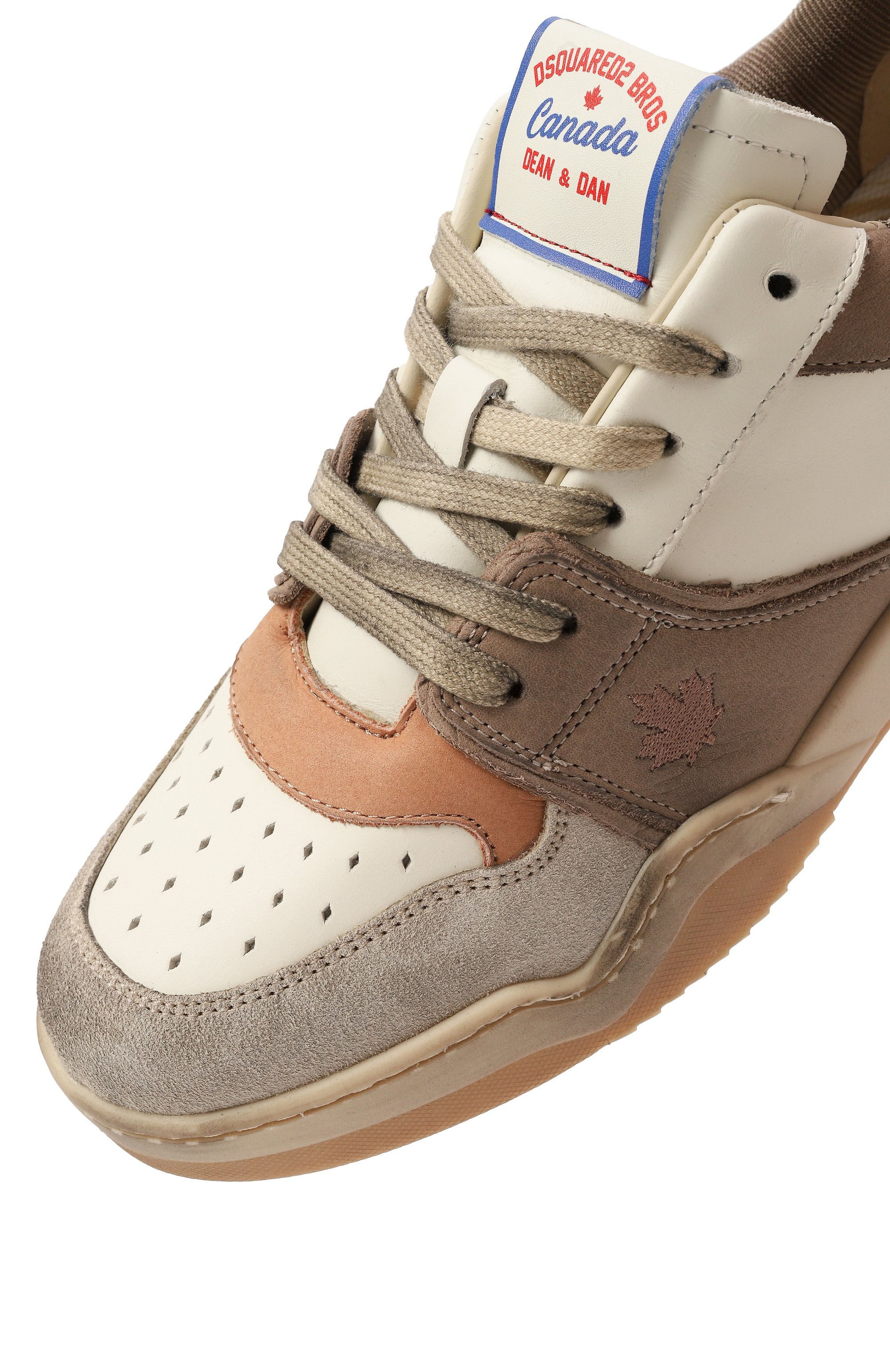 Кожаные кеды spiker DSQUARED2, арт. SNW0315/09708189, фото 7