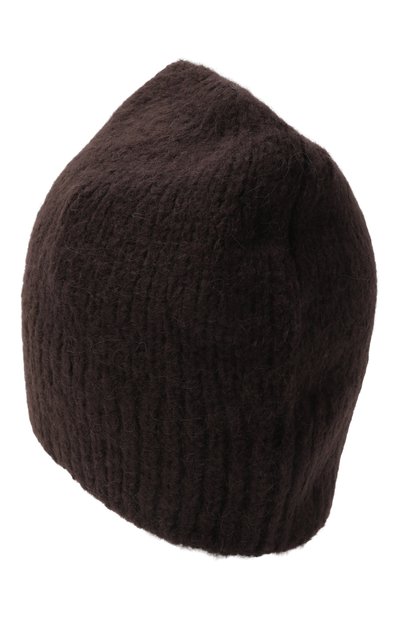 Шерстяная шапка DRIES VAN NOTEN темно-коричневого цвета по цене 28200 руб., арт. 021231-2709-704, фото 2 Шерстяная шапка DRIES VAN NOTEN, арт. 021231-2709-704, фото 2