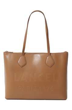 Женский сумка-тоут essential LANCEL светло-коричневого цвета, арт. A12135 | Фото 1 (Сумки-технические: Сумки-шопперы; Материал: Натуральная кожа; Материал сплава: Проставлено; Драгоценные камни: Проставлено)