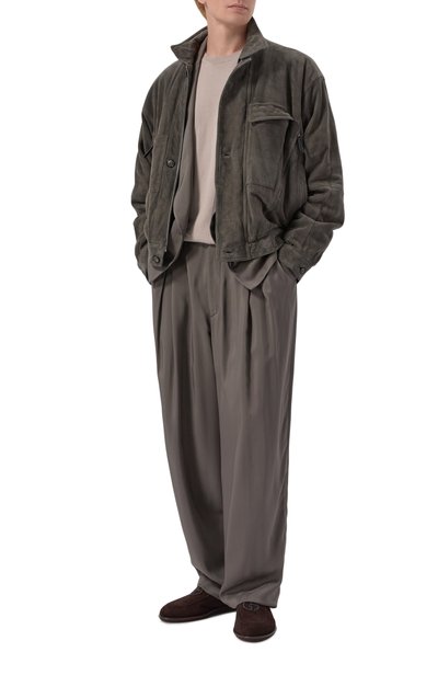 Мужской замшевый бомбер GIORGIO ARMANI, арт. GM004407/AF30029
