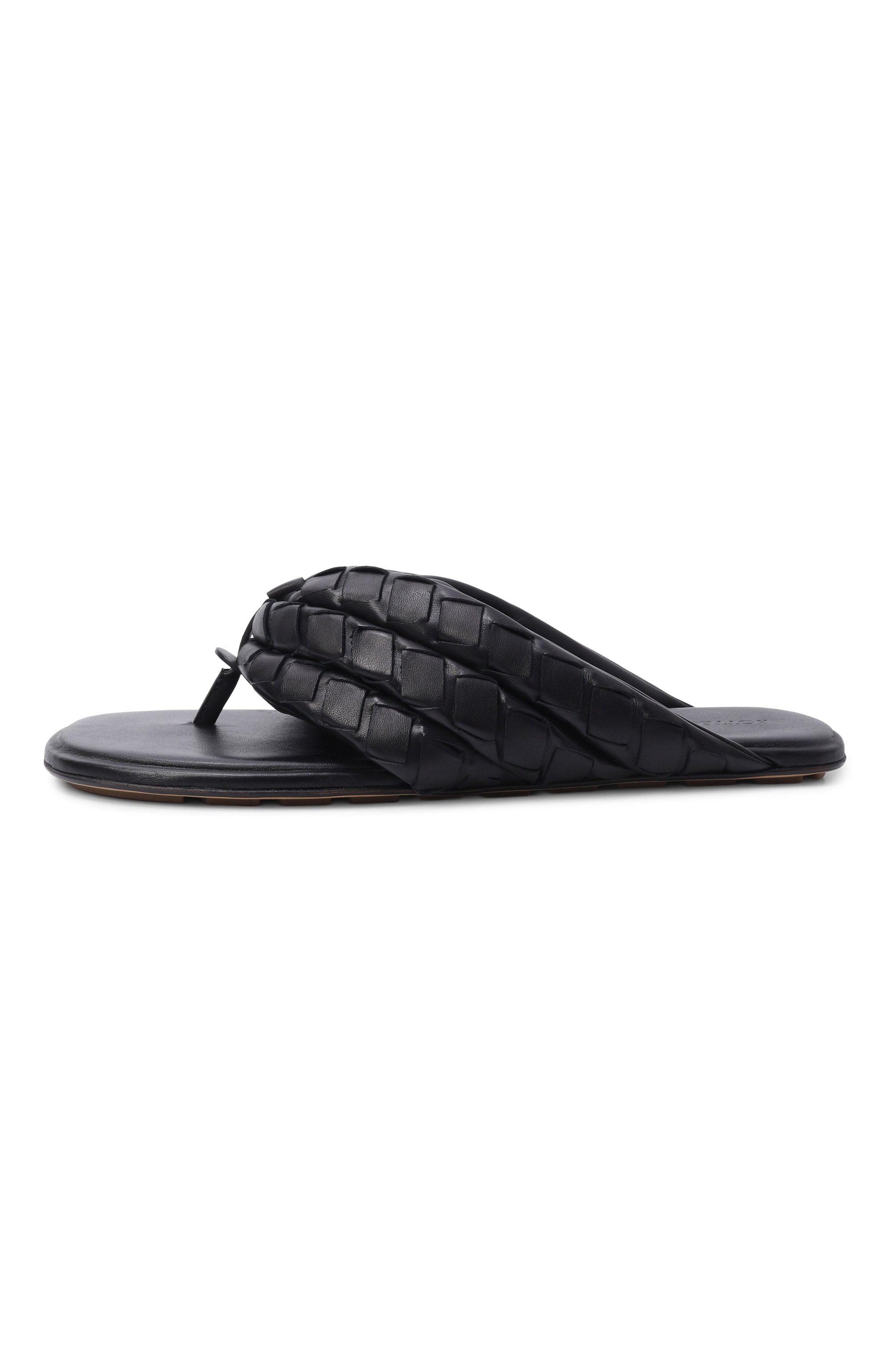 Кожаные шлепанцы salsa BOTTEGA VENETA черного цвета по цене 131000 руб., арт. 867773/V3H6A, фото 4 Кожаные шлепанцы salsa BOTTEGA VENETA, арт. 867773/V3H6A, фото 4