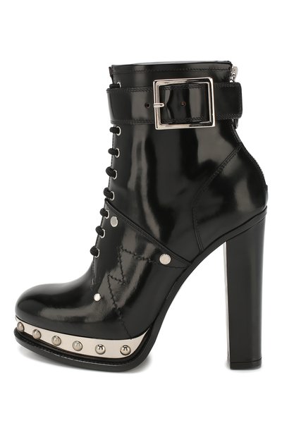 Кожаные ботильоны ALEXANDER MCQUEEN, арт. 595434/WHQSF, фото 3