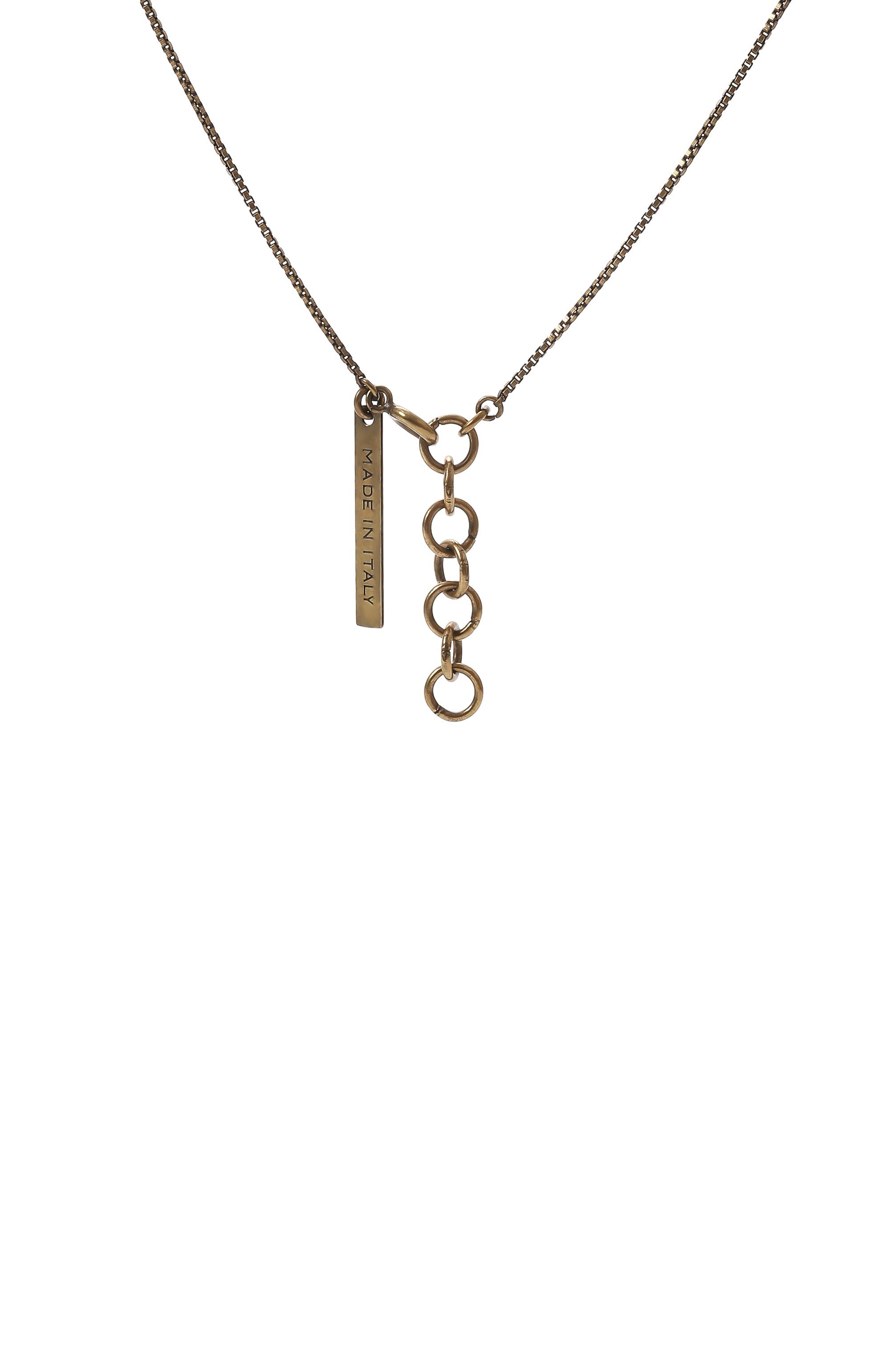 Кулон на цепочке DRIES VAN NOTEN, арт. 242-028218-092/G0LD/AGATE, фото 4