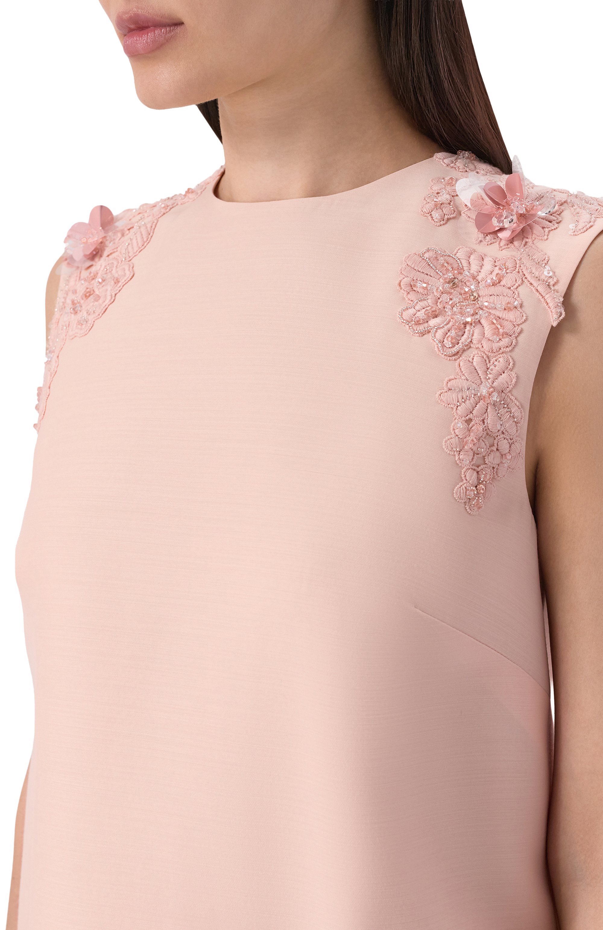 Платье из шерсти и шелка MVST, арт. M26.2PW.D019/F091 SATIN SILK W00L, фото 4