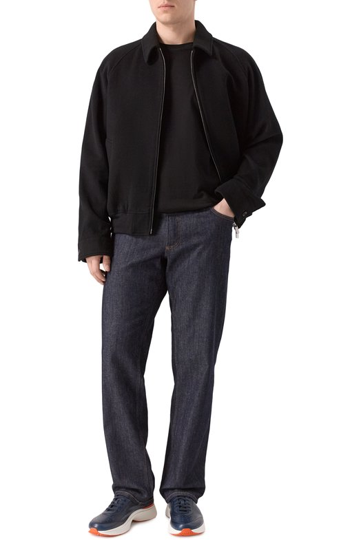 Хлопковая футболка Corneliani 27G500/2725000 Чёрный  27G500/2725000 Фото 2