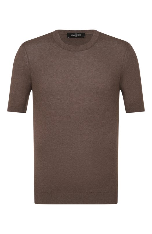 Шелковый джемпер Gran Sasso 43112/23503 Коричневый 43112/23503