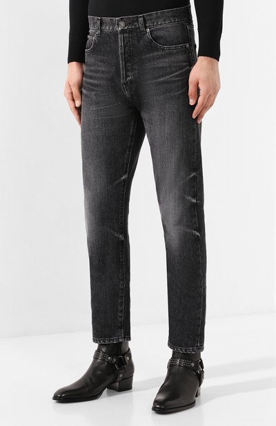Джинсы SAINT LAURENT серого цвета по цене 83550 руб., арт. 584475/YC867, фото 3 Джинсы SAINT LAURENT, арт. 584475/YC867, фото 3