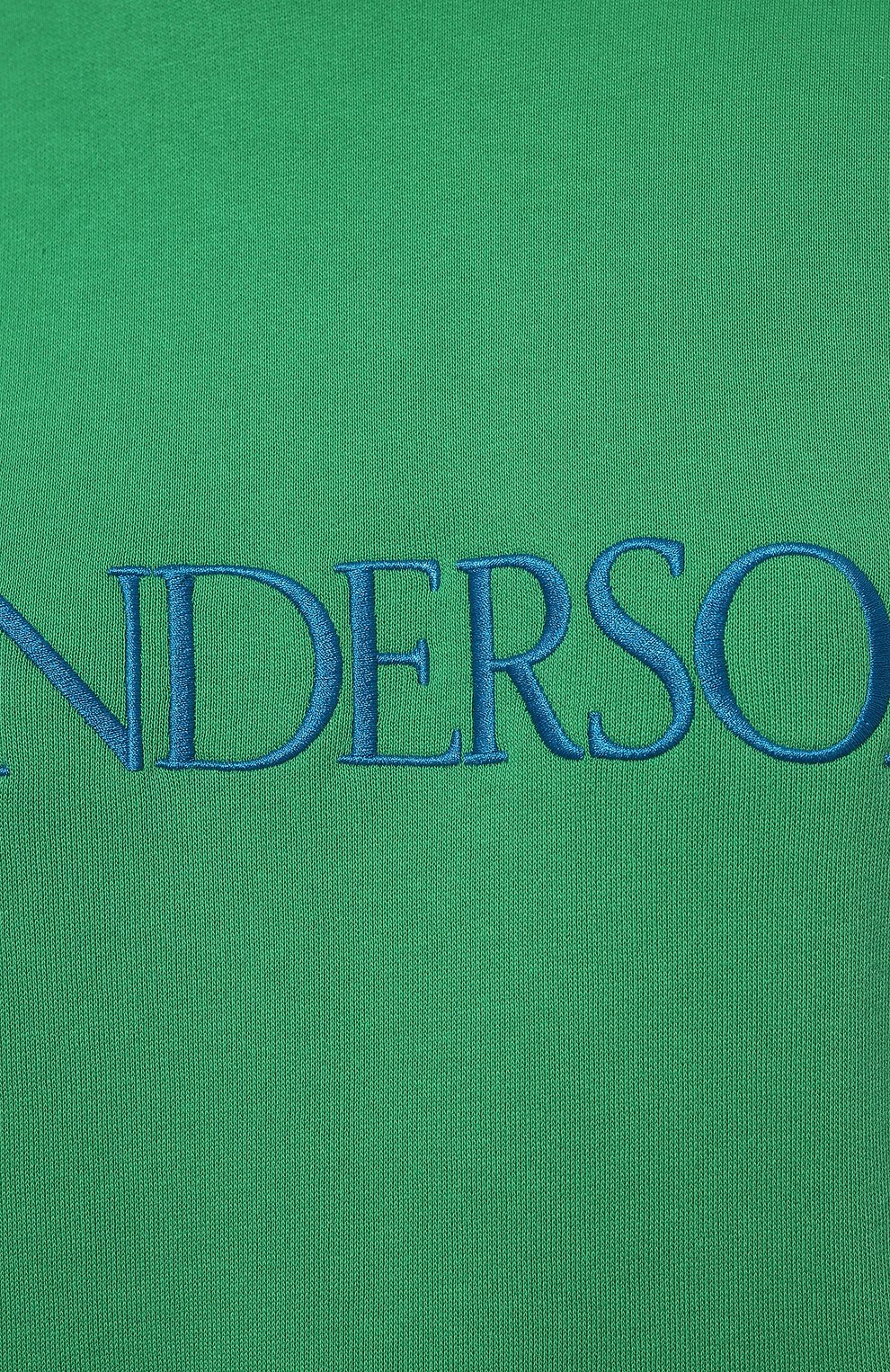 Хлопковое худи JW ANDERSON зеленого цвета по цене 36650 руб., арт. JW0027 PG0771, фото 5 Хлопковое худи JW ANDERSON, арт. JW0027 PG0771, фото 5