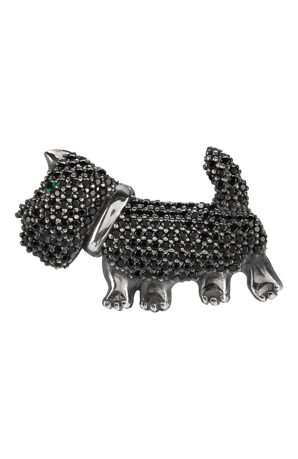 Брошь GIORGIO ARMANI черного цвета по цене 53300 руб., арт. 61E402/9P142, фото 1 Брошь GIORGIO ARMANI, арт. 61E402/9P142, фото 1