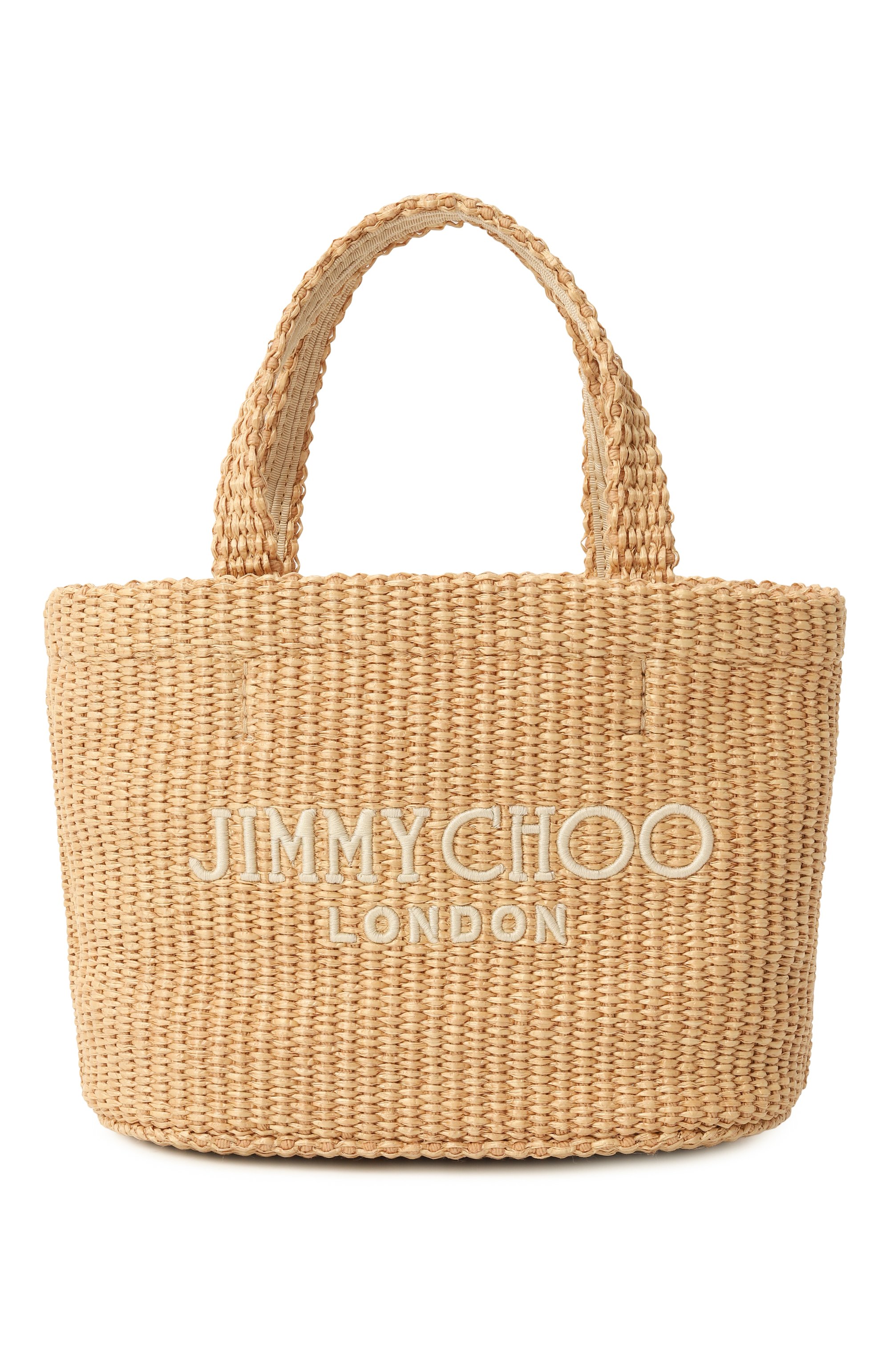 Сумка-тоут ew JIMMY CHOO бежевого цвета по цене 73400 руб., арт. BEACH T0TE E/W MINI, фото 1 Сумка-тоут ew JIMMY CHOO, арт. BEACH T0TE E/W MINI, фото 1