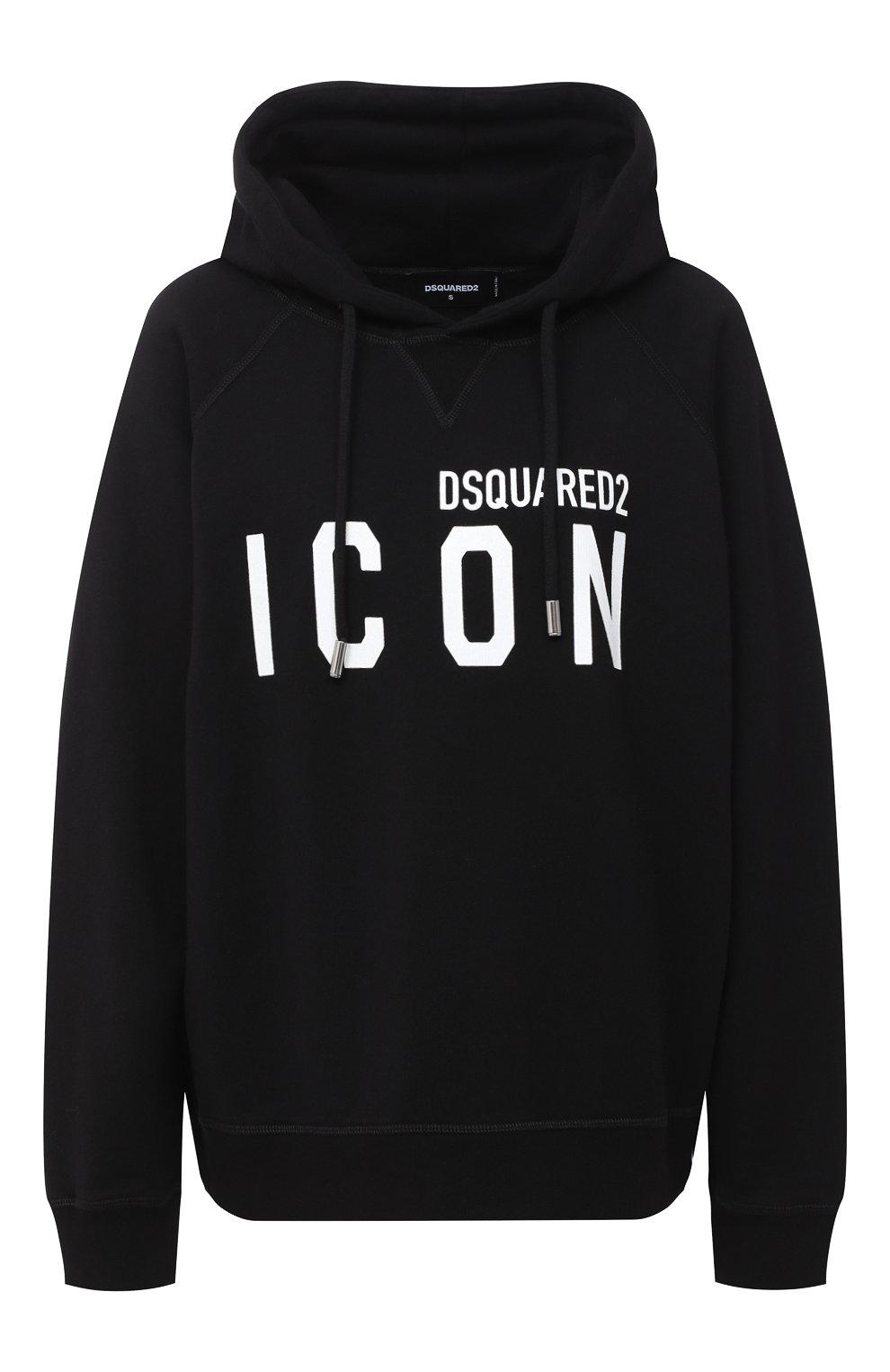 Хлопковое худи DSQUARED2 черного цвета по цене 32450 руб., арт. S80GU0004/S25042, фото 1 Хлопковое худи DSQUARED2, арт. S80GU0004/S25042, фото 1