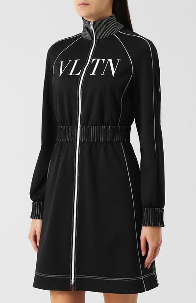 Приталенное платье на молнии с логотипом бренда VALENTINO, арт. QB3VAGV63Q3, фото 3