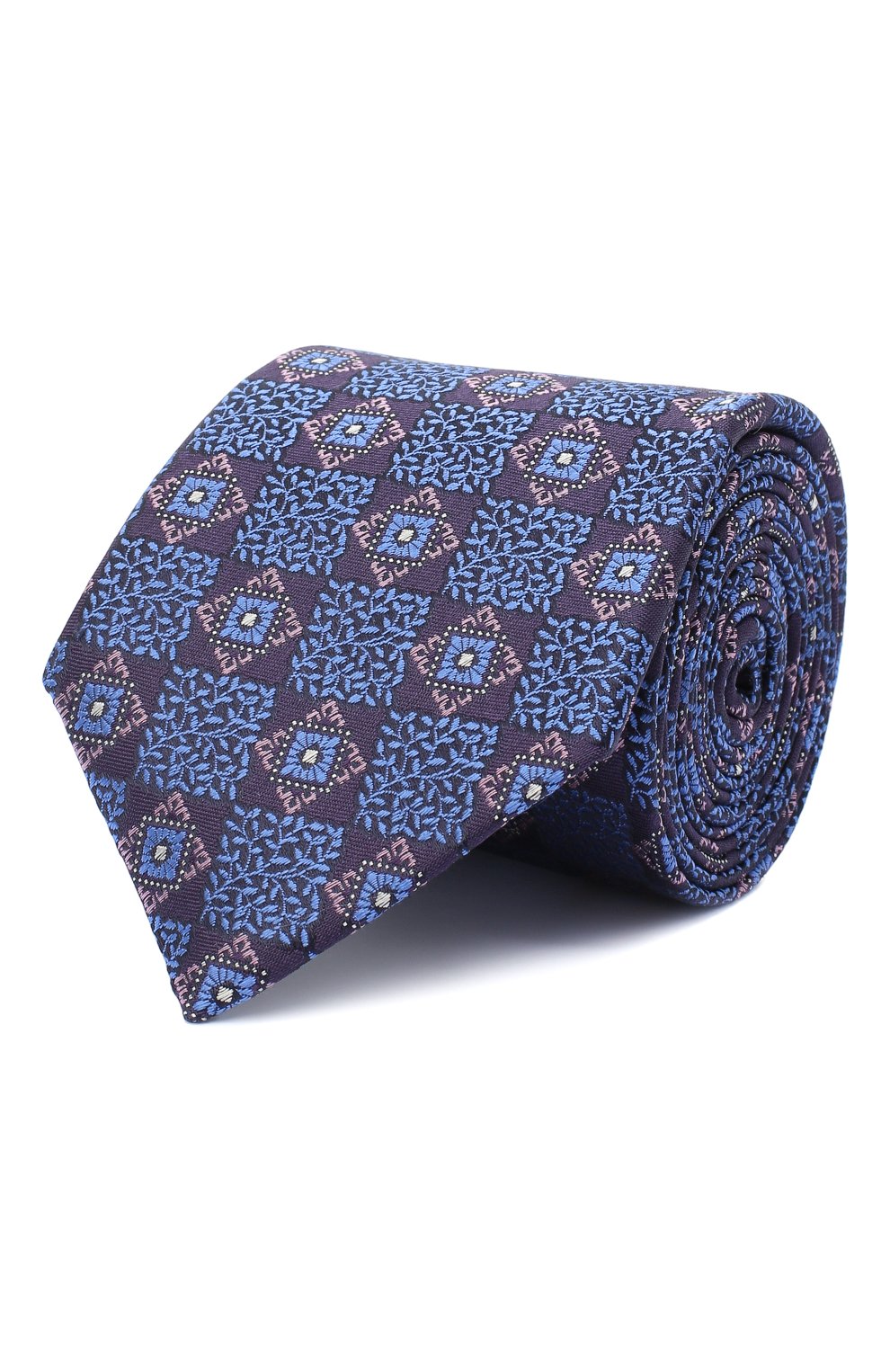 Шелковый галстук CANALI синего цвета по цене 14650 руб., арт. 18/HJ02866, фото 1 Шелковый галстук CANALI, арт. 18/HJ02866, фото 1