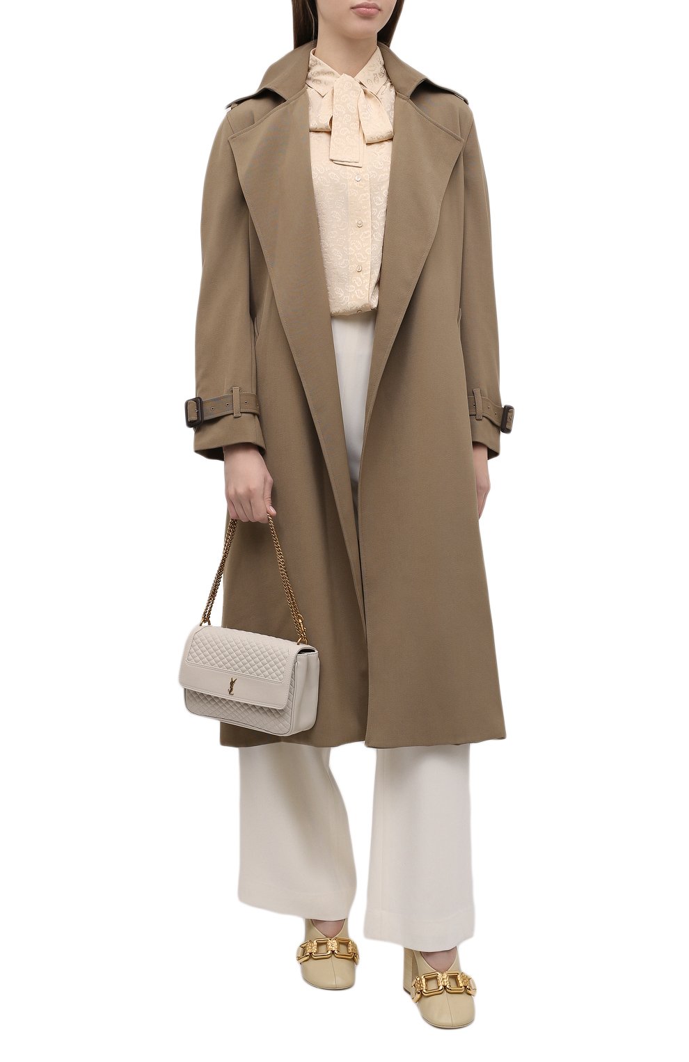 Шелковая блузка SAINT LAURENT, арт. 660889/Y5D16, фото 2