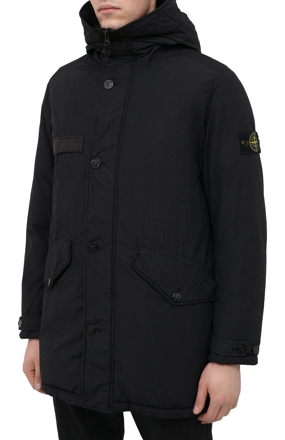 Пуховик STONE ISLAND черного цвета по цене 181500 руб., арт. 731571032, фото 3 Пуховик STONE ISLAND, арт. 731571032, фото 3