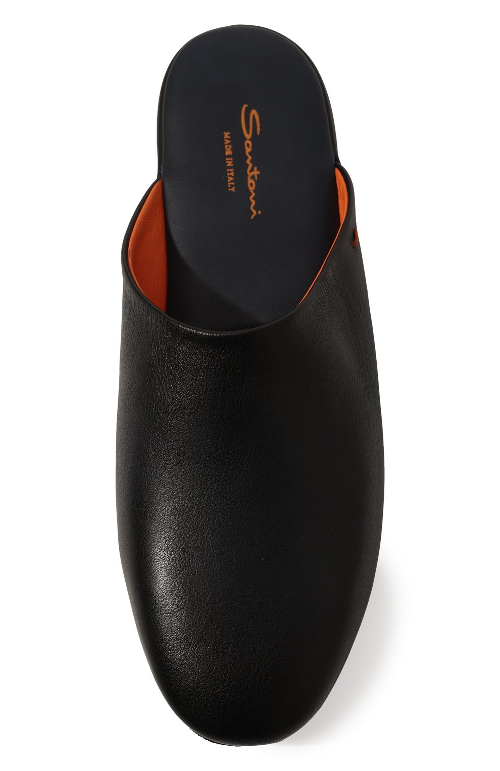 Кожаные домашние туфли SANTONI темно-синего цвета по цене 58800 руб., арт. PMXXA1644XXX1CLBU59, фото 6 Кожаные домашние туфли SANTONI, арт. PMXXA1644XXX1CLBU59, фото 6