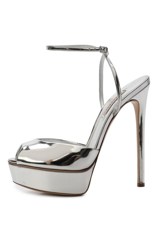 Босоножки Flora 140 Casadei 1L091V1401/INTER Серебряный  1L091V1401/INTER Фото 4