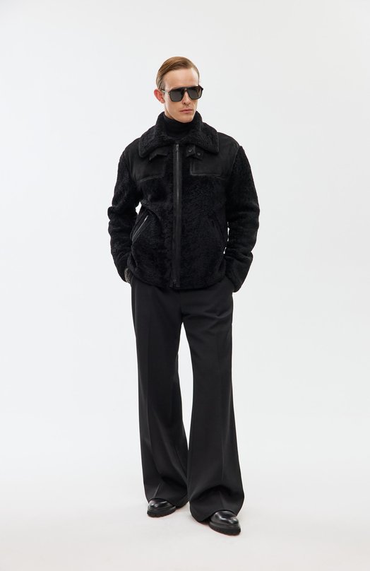 Дубленка из овчины MVST M25.1MM.0002/AFRICA CURLY (FUR 0UTSIDE)/METIS SUED Чёрный  M25.1MM.0002/AFRICA CURLY (FUR 0UTSIDE)/METIS SUED Фото 6