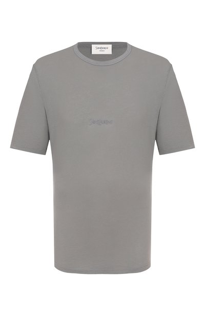 Мужская хлопковая футболка SAINT LAURENT, арт. 818535/YBHD2