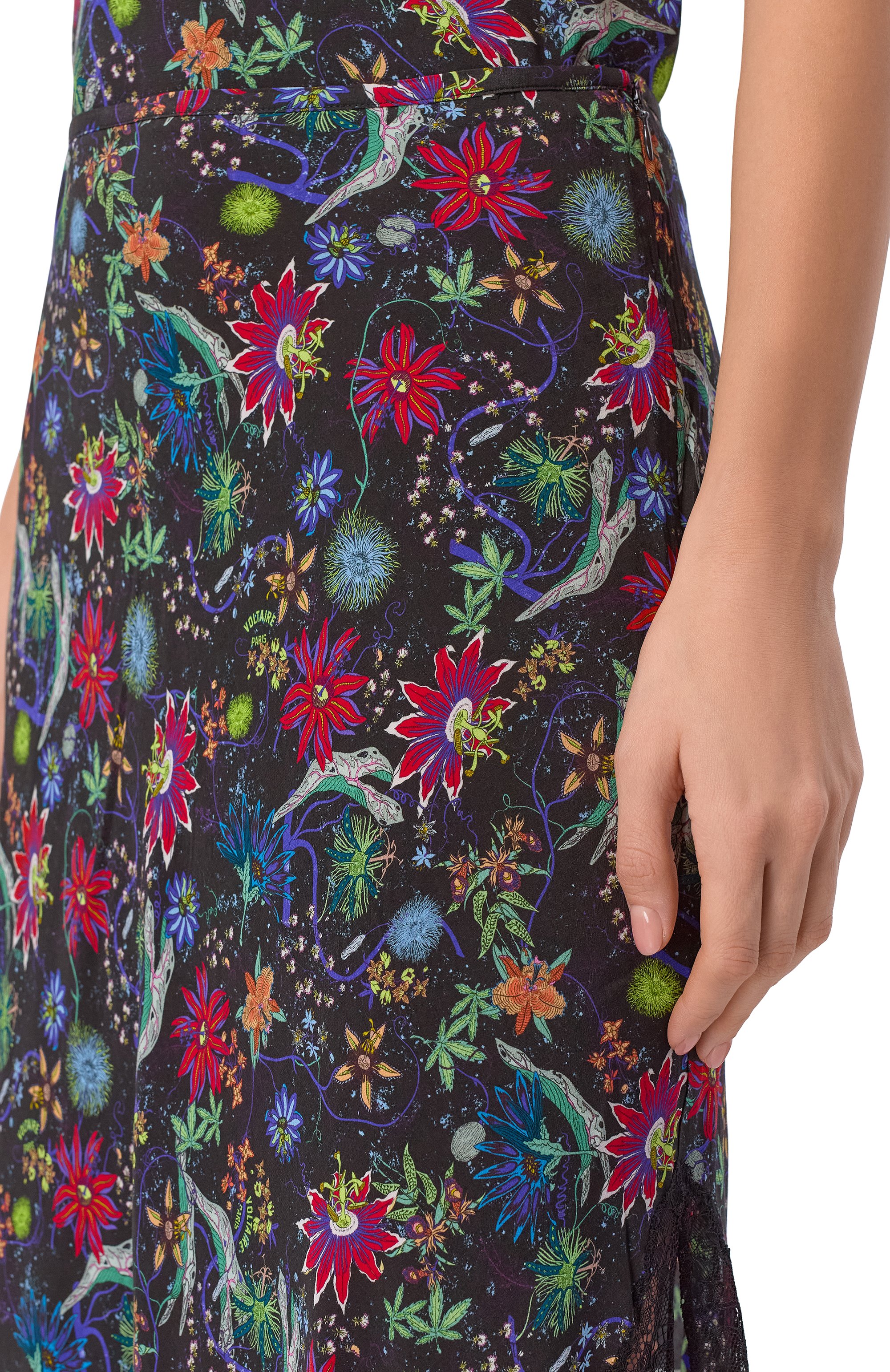 Юбка из вискозы ZADIG AND VOLTAIRE разноцветного цвета по цене 39400 руб., арт. WWSK01640, фото 5 Юбка из вискозы ZADIG AND VOLTAIRE, арт. WWSK01640, фото 5