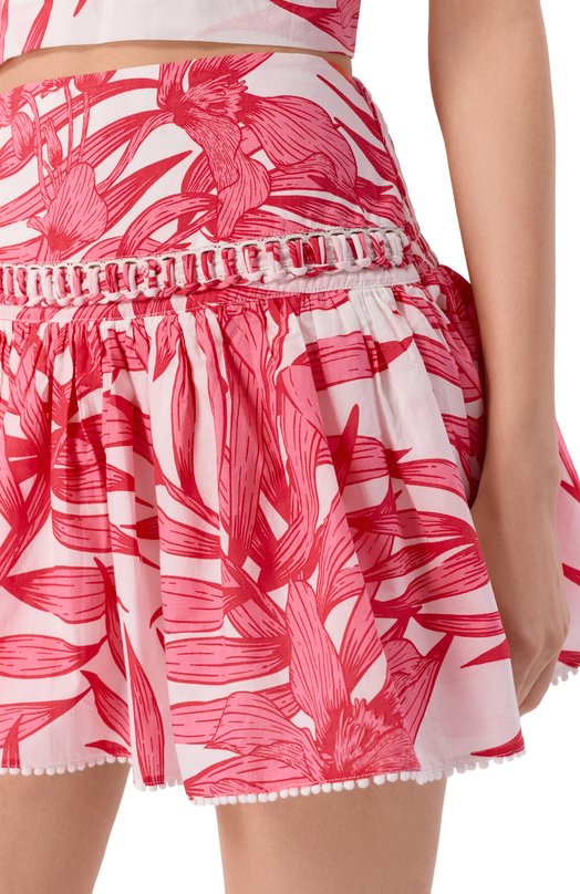 Хлопковая юбка Poupette St Barth W8AS26UCPPFP Розовый  W8AS26UCPPFP Фото 5