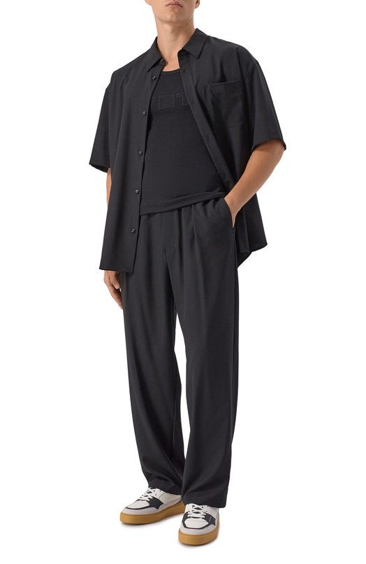 Хлопковая майка VETEMENTS MH76TT220B Чёрный  MH76TT220B Фото 2
