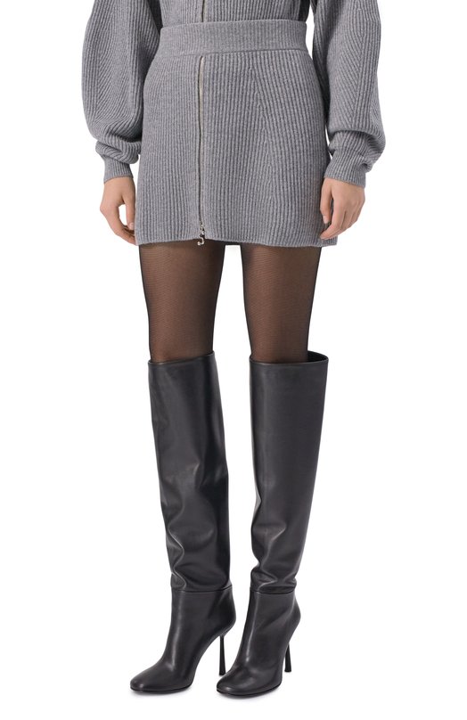 Юбка из шерсти и кашемира Sportmax REF0L0 Серый  REF0L0 Фото 3