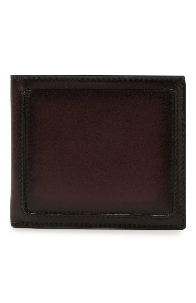 Мужской �кожаное портмоне ZEGNA бордового цвета, арт. E1155W-LHC0R | Фото 1 (Материал: Натуральная кожа; Нос: Не проставлено)
