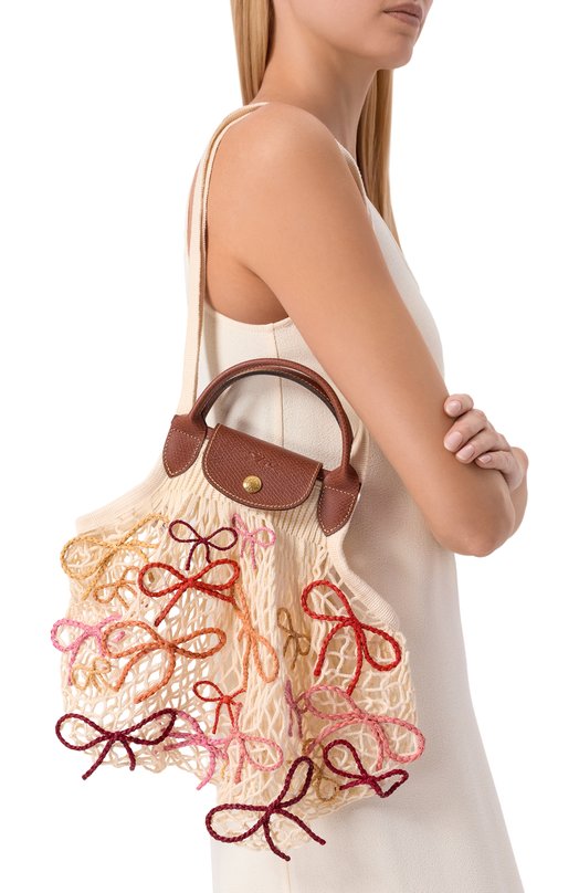 Сумка Le Pliage Collection Mesh large Longchamp 10121HJB/HJB Кремовый  10121HJB/HJB Фото 2