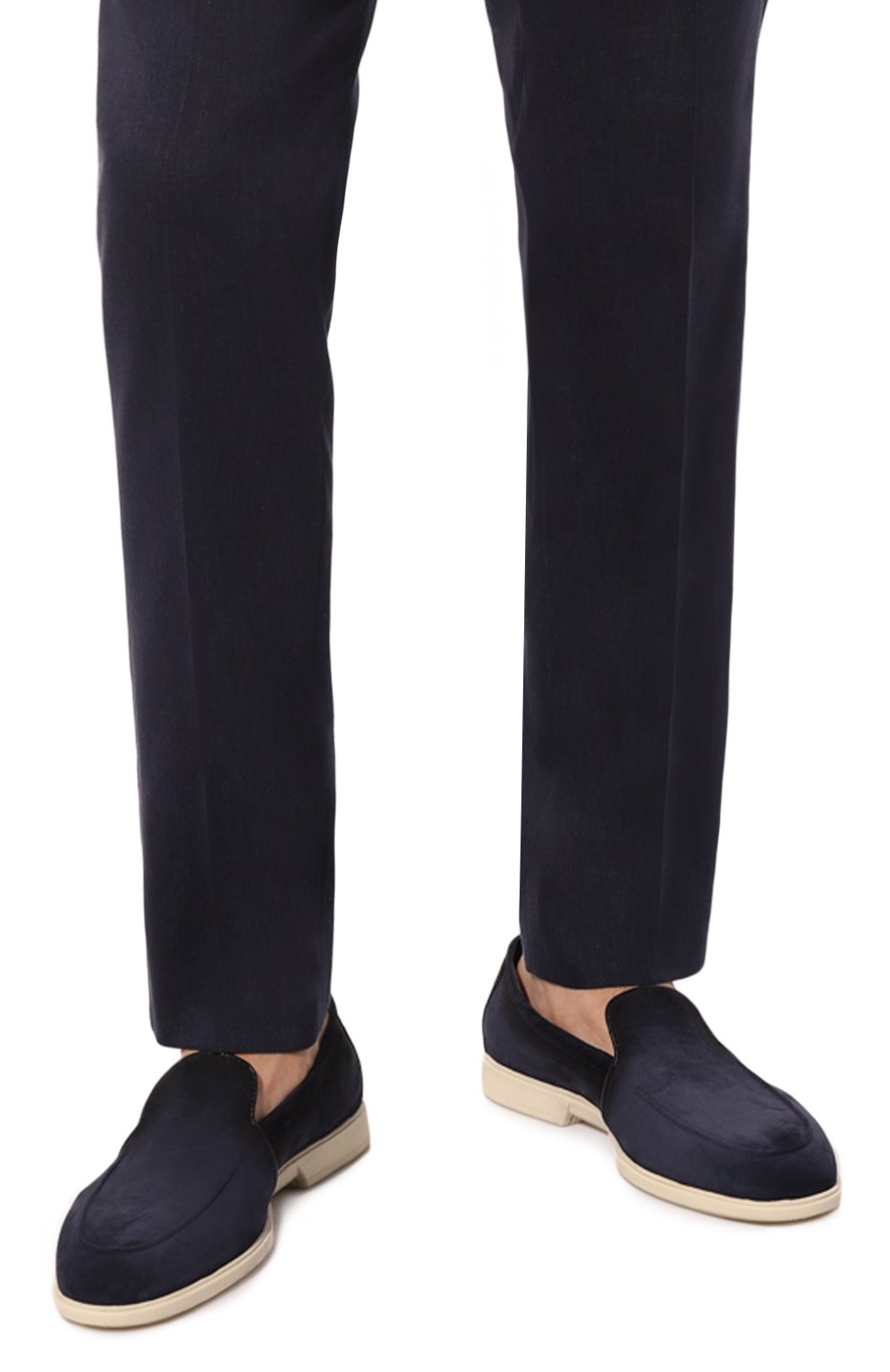 Замшевые лоферы malibu SANTONI, арт. MGAG18829TICSTZ0U60, фото 3