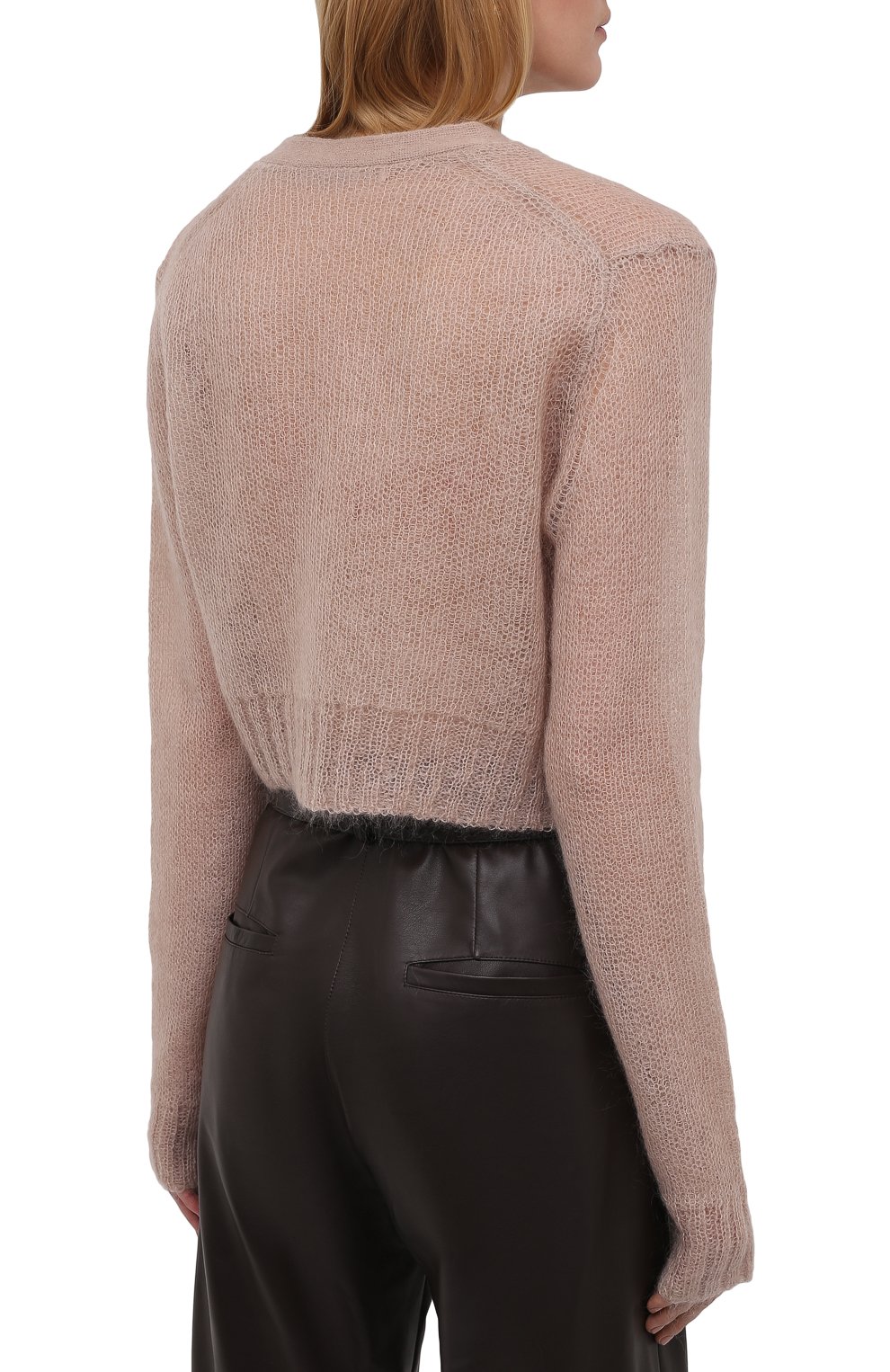 Кардиган ACNE STUDIOS бежевого цвета по цене 35300 руб., арт. A60296, фото 4 Кардиган ACNE STUDIOS, арт. A60296, фото 4